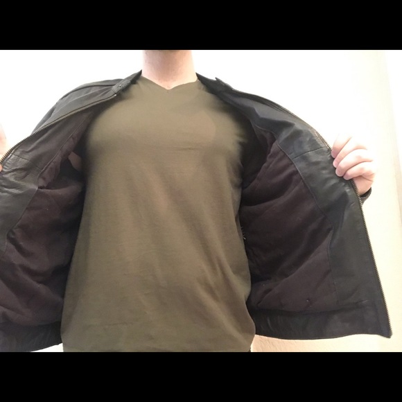 BROWN Black Rivet Leather Jacket - Picture 8 of 8